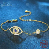 Evil Eye Bracelet 925 Sterling Silver CZ Jewelry Gemstone Bracelet