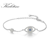 Evil Eye Bracelet 925 Sterling Silver CZ Jewelry Gemstone Bracelet