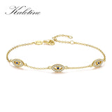 Evil Eye Charm Bracelet 925 Sterling Silver Adjustable For Women Girls