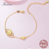 925 Silver Lucky Evil Eye CZ Bracelet Yellow Jewelry
