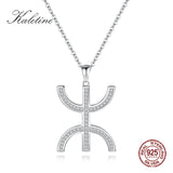Crystal CZ AZA Pendant Necklace 925 Sterling Silver Chain Women Wedding Jewelry