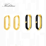 925 Silver Geometric Small Hoop Earrings for Women Men
