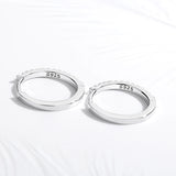 925 Silver Big Hoops Earrings CZ Huggie For Women Wedding 6 Size