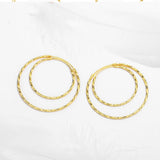 Somilia 925 Sterling Silver Hoop Earrings Collection 38/52MM