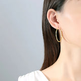 Somilia 925 Sterling Silver Hoop Earrings Collection 38/52MM