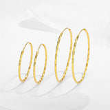 Somilia 925 Sterling Silver Hoop Earrings Collection 38/52MM
