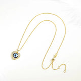 Vintage Turkey Evil Eye Necklace 925 Silver Eye Pendant Choker Jewelry
