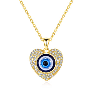 Vintage Turkey Evil Eye Necklace 925 Silver Eye Pendant Choker Jewelry