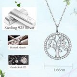 Bulk Tree Of Life Pendant Necklace CZ Personalized Women Accessories