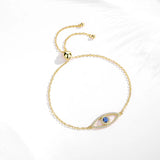 925 Silver Evil Eye Hand Bracelet for Women Turkish Jewelry