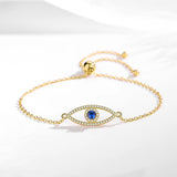 925 Silver Evil Eye Hand Bracelet for Women Turkish Jewelry