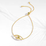 925 Silver Evil Eye Hand Bracelet for Women Turkish Jewelry