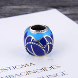 KAMAF 925 Sterling Silver Flower Charm for DIY Beaded Bracelet