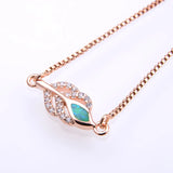 Adjustable Opal Leaf Bracelet - Mix of 4 Colors