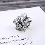KAMAF 925 Silver Snowflake Bell Pendant Beads for DIY Jewelry