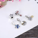 KAMAF925 Tree of Life Pentagram Air Balloon Pendant for DIY Jewelry