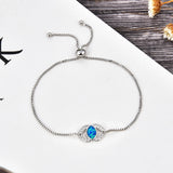 Geometric Opal Adjustable Bracelet with Natural Stone for Jewelry Making