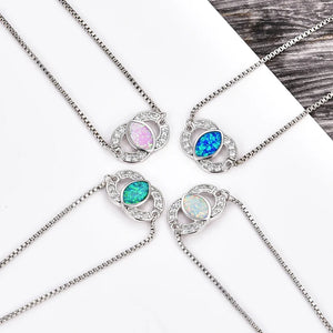 Geometric Opal Adjustable Bracelet with Natural Stone for Jewelry Making