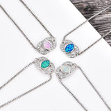 Geometric Opal Adjustable Bracelet with Natural Stone for Jewelry Making