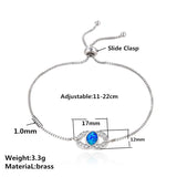 Geometric Opal Adjustable Bracelet with Natural Stone for Jewelry Making