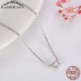 925 Silver CZ Zircon Wedding Band Necklace N815