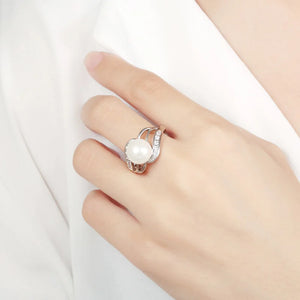 CZ Pearl Ring Silver Jewelry for Wedding R0917