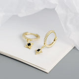 925 Silver Vintage Stone Tassel Drop Earrings Women Fine Jewelry Gift