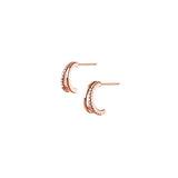 925 Silver Geometric Zircon Stud Earrings for Women Party