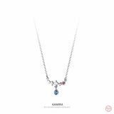 925 Silver Zircon Necklace for Women Party Jewelry Gift