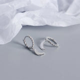 925 Silver Cuban Retro Tassel Drop Earrings for Women Party