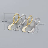 925 Silver Cuban Retro Tassel Drop Earrings for Women Party