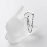 Sterling Silver Tassel Ear Clip Earrings for Women