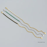 925 Silver Multicolor Zircon Chain Bracelet for Women Banquet Party
