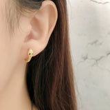925 Silver Bohemian Charm Snake Circle Hoop Earrings Women Teen Party Gothic