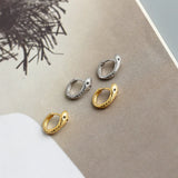 925 Silver Bohemian Charm Snake Circle Hoop Earrings Women Teen Party Gothic