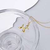 925 Silver Balloon Dog Pendant Necklace for Women