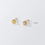 925 Silver Flower Piercing Stud Earrings Women Teen Party Charms