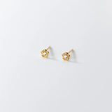 925 Silver Flower Piercing Stud Earrings Women Teen Party Charms