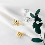 925 Silver Cuban Leaf Ear Clip Earrings No Piercing