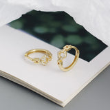 925 Silver Gothic Ear Chain Circle Hoop Earrings Women Party Punk Cuban