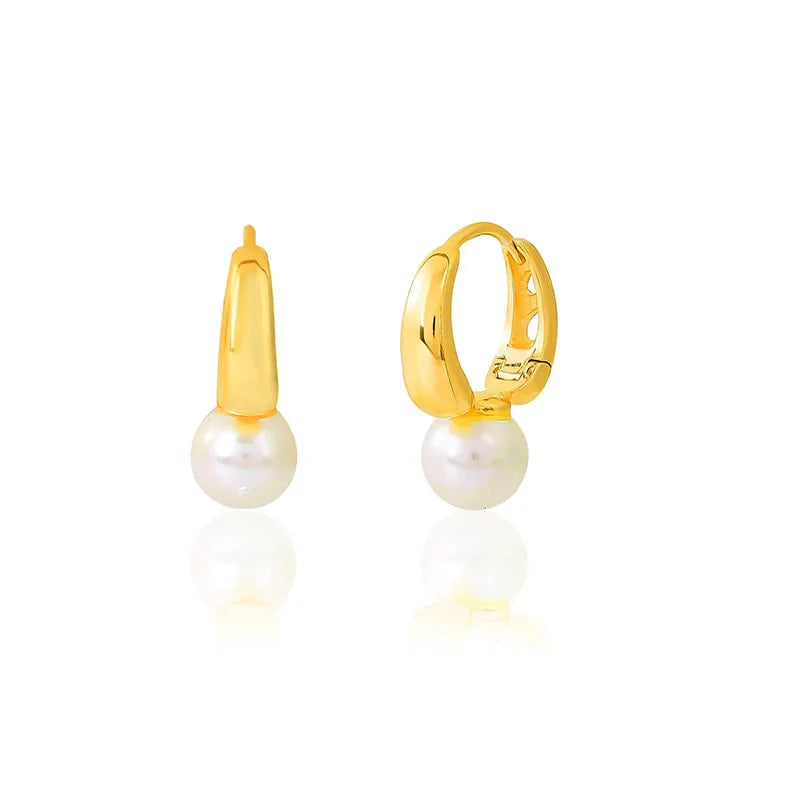 925 Silver Pearl Drop Earrings for Women Teen Party Jewelry