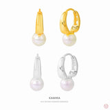 925 Silver Pearl Drop Earrings for Women Teen Party Jewelry