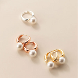 925 Silver Pearl Drop Earrings for Women Teen Party Jewelry