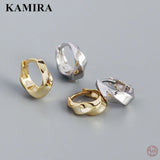 925 Silver Cuban Hugging Hoop Earrings for Women Men Party Jewelry