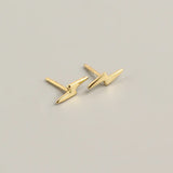 925 Silver Vintage Lightning Stud Earrings for Women