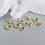 925 Sterling Silver Smooth Round Stud Earrings