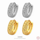 925 Silver Geometric Hoops for Women