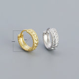 925 Silver Geometric Hoops for Women