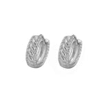 925 Silver Geometric Hoops for Women
