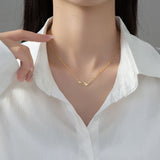 925 Sterling Silver Tulip Necklace for Women Sweet Collarbone Chain